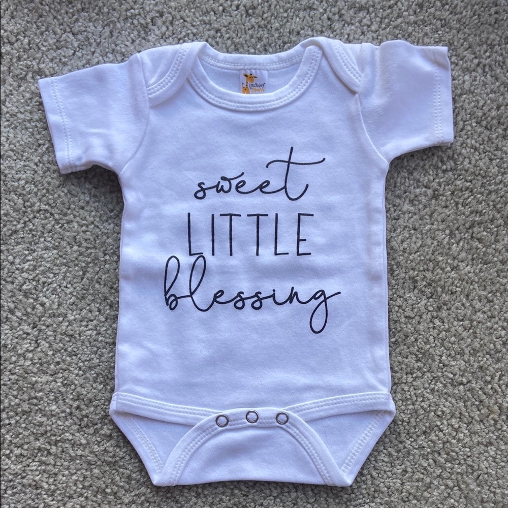 🪷Sweet Little Blessing Onesie 0-3 month